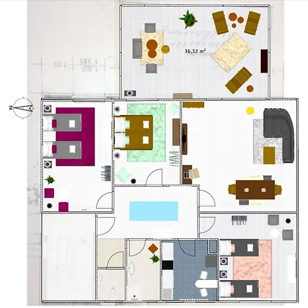 Daire Charysma - Chillout-loft, Wintergarten, E-kamin, Massage-sessel, Schlafzimmer Mit Smart-tv, 2 Parkplaetze *